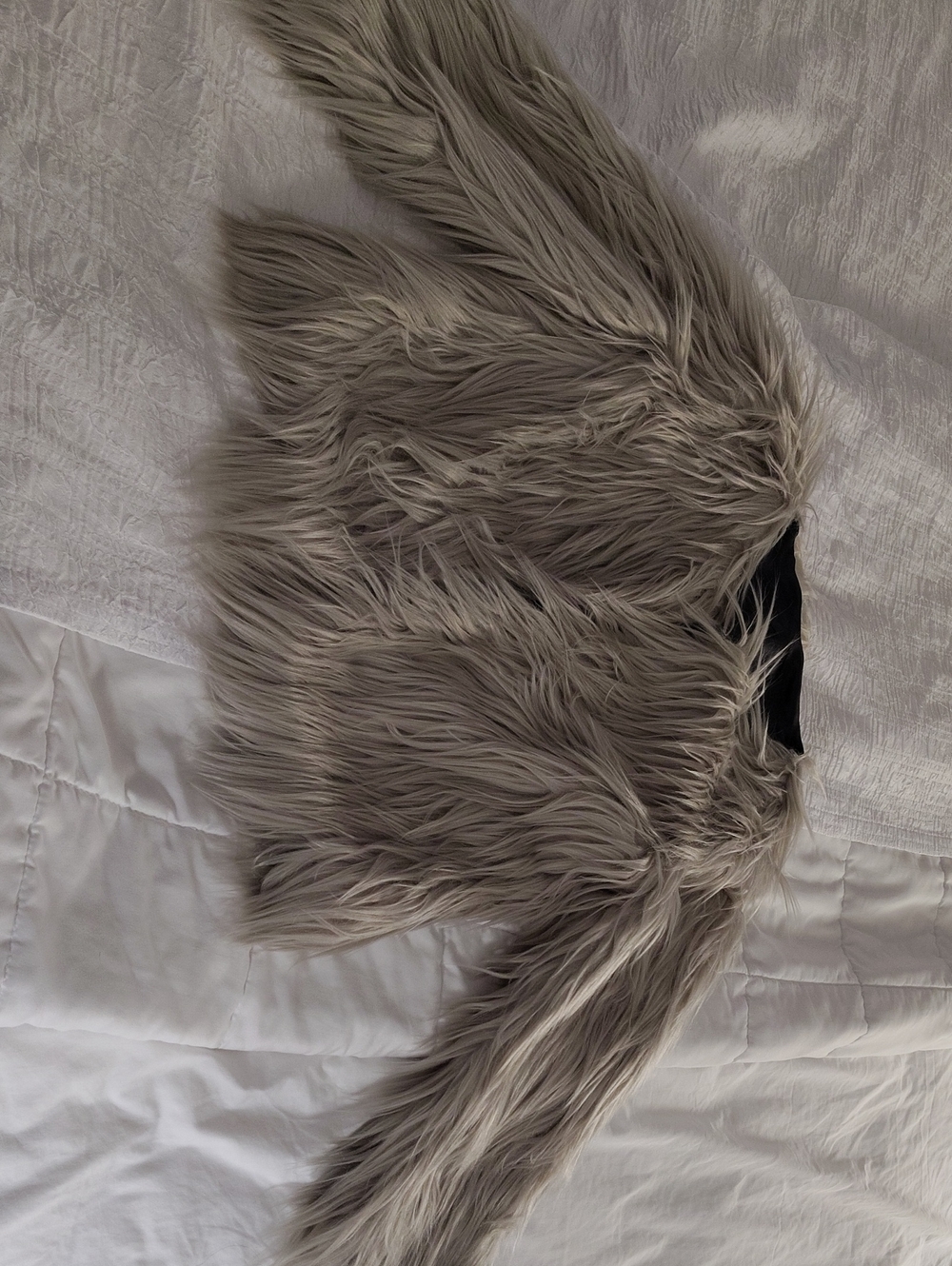 Chicwish Taupe Faux Fur Cropped Jacket